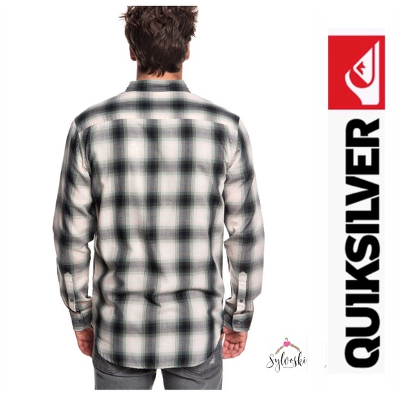 🆕Quiksilver Kyoto Color Long Sleeve Shirt - Picture 4 of 6